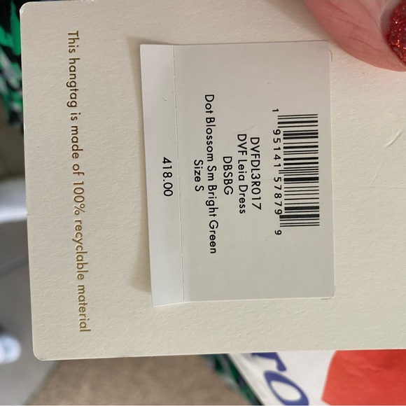 Dot blossom bright green off the shoulder dress - Picture 2 of 9